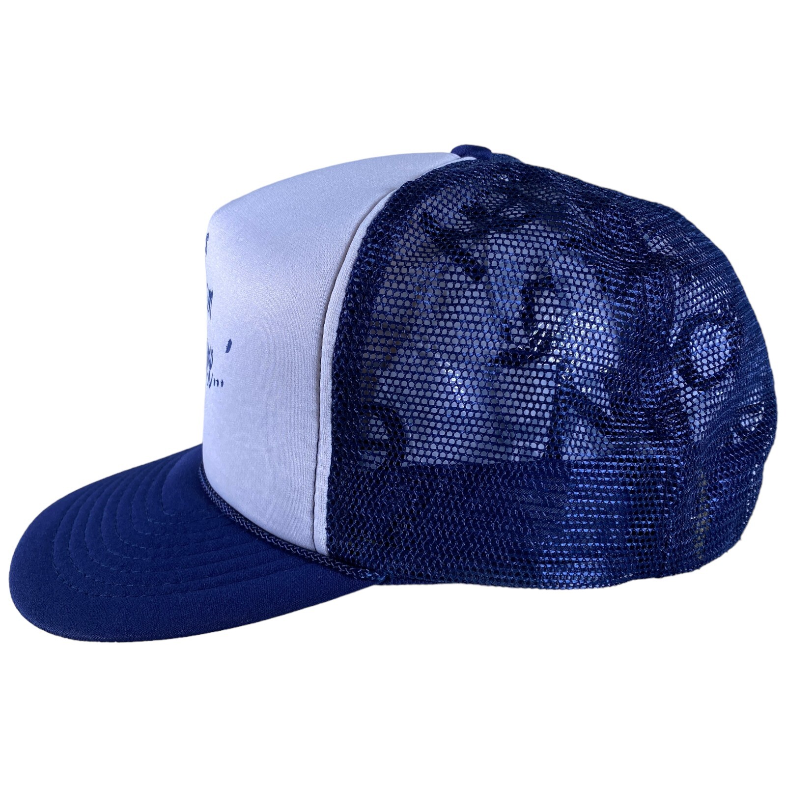 Sears You Can Count On Me Vintage Trucker Snapback Mesh Hat Blue White Cap NOS