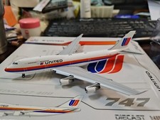 1:400 United Airlines 747-400 N183UA flpas down JC wings