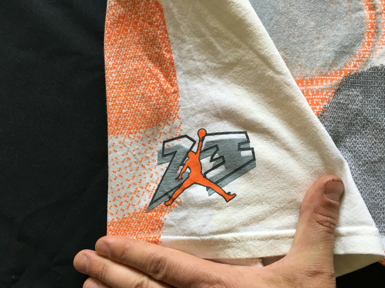 Vtg NIke Jordan Retro VIII 8 shirt 2000 Medium Anniversary M Full 90s thick cott image 6