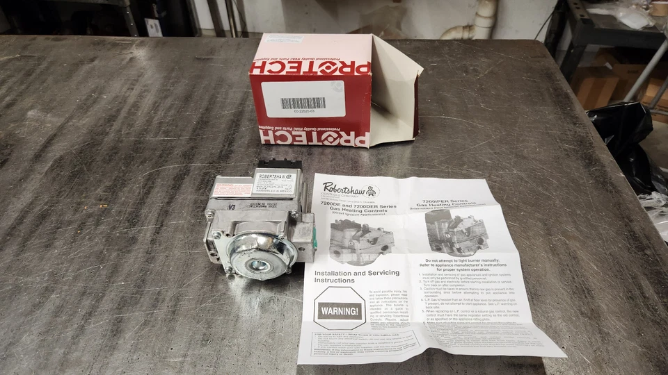 PROTECH ROBERT SHAW RHEEM RUDD WEATHER KING NEW Robert Shaw 7200DER-S0-3 7200DER-SO-3 60-22525-03 Gas Furnace Heating Valve
