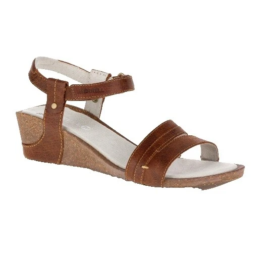 Parte superior de cuero con cuña Merrell Sandalias para mujeres