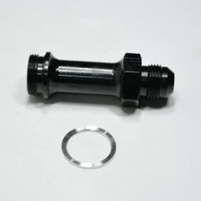 491976-BL Fragola -8 AN Male To 7/8" -20 Thread Holley Fuel Inlet Fitting Black