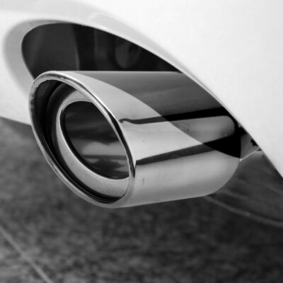 Black Stainless Steel Exhaust Tip For Honda CR-V - 3.3" Oval Rear Muffler Tail Pipe, Clamp-On