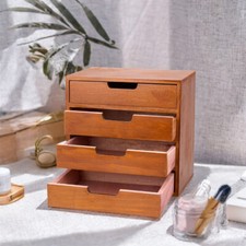 Wooden Desktop Small Chest of Drawers Storage Unit Cabinet Shelves Organiser Box