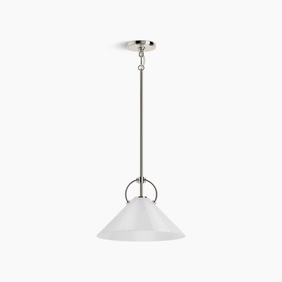 Kohler 32260-PE01-SNL - Kernon by Studio McGee, 14'' Pendant - Polished Nickel