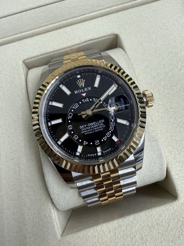 Rolex Sky-Dweller 42mm, Black Dial, Jubilee  Two-Tone 336933-0004 Mint 2025