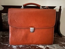 Texier Genuine Leather Briefcase Business Work Bag – Excellent Condition