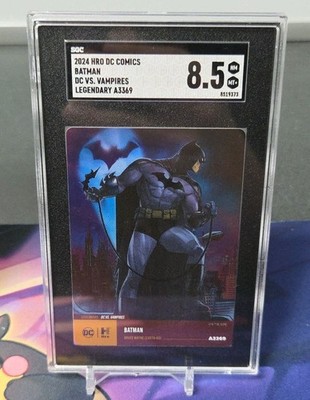 Batman  DC Hybrid Trading Card DC Vs. Vampire Legendary Physical A3369 SGC 8.5