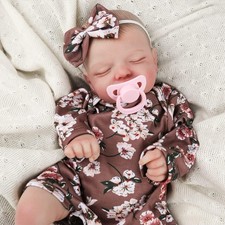 16In Lifelike Reborn Baby Dolls Silicone Vinyl Realistic Newborn Baby Girl Doll
