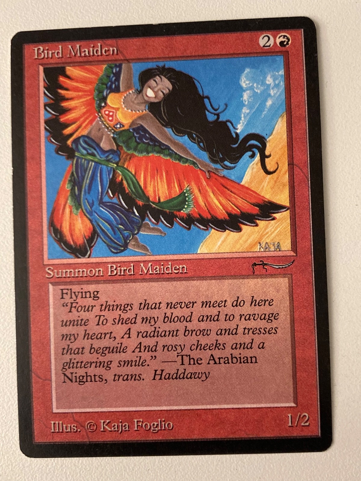 Magic the Gathering MTG Arabian Nights Bird Maiden Light LP  (Beta Bob)