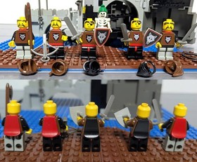 LEGO 6075 Wolfpack Tower + Wagon + Boat Castle Minifigures