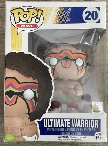 Funko Pop Vinyl Ultimate Warrior 20 Wwe Wrestling Figure Ships in Protector