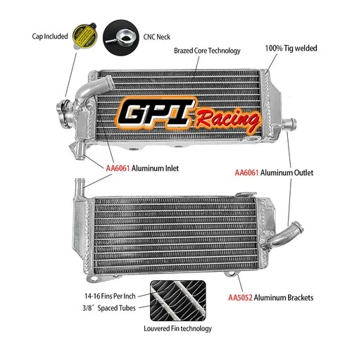 FIT YAMAHA YZ250F 2019-2023 2020 & YZ450F 2018-2022 YZ 450 F ALUMINUM Radiators
