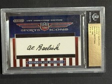 2010 Razor Sports Icons AL BARLICK Hall Of Fame Cut Signature Auto BGS 24/30