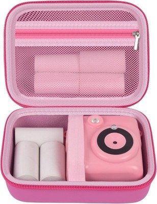 Kinder Camera Bag für Druckerkameras | Wasserabweisend, Staubdicht, Rosa Nylon