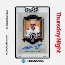 2023 UPPER DECK CLEAR CUT MATTHEW POITRAS '03 UD CLASSIC PORTRAITS ROOKIE AUTO