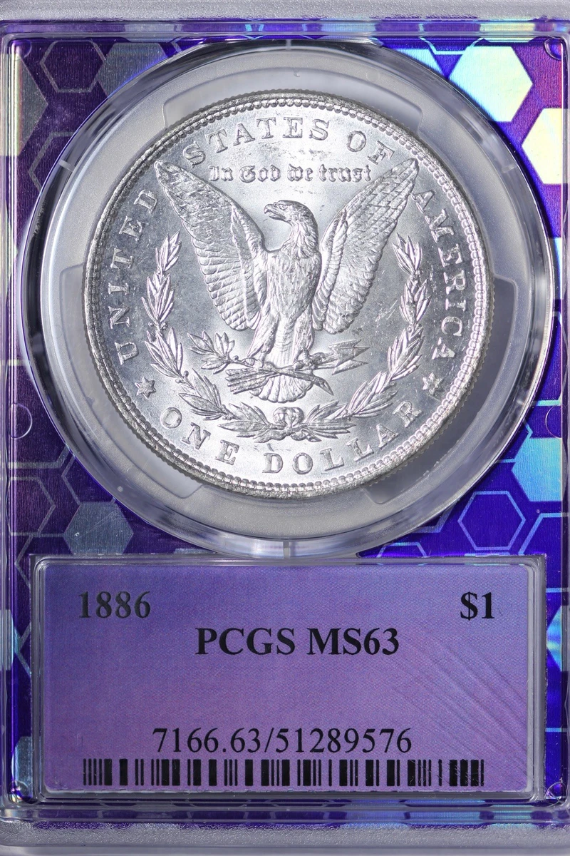 MS 63 Graded 1886 Year Morgan US Dollars (1878-1921) for sale | eBay