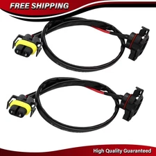 5202 H16 to H11 H8 Fog Light Conversion Wire Harness Pigtail Extension Pack of 2