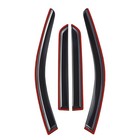 For 2011-2024 Dodge Durango 4pcs Window Visor Vent Sun Rain Guard Wind Deflector