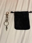 Chrome Hearts Silver Metal Key Chain Key Ring/Clip Dagger Charm + Pouch — photo 3
