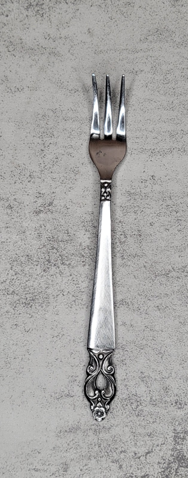 National Stainless Olaf Pierced Black Accent Japan Cocktail Forks - Set of 8