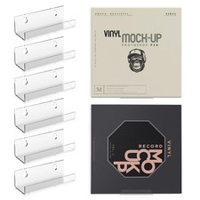 Vinyl Record Storage Shelf,4 inch Clear Acrylic Holder Wall Mount Shelves
