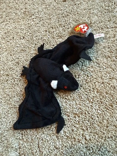 Vintage 1995 TY Beanie Babies Radar The Black Bat - NEW W/ Tags, Halloween Plush