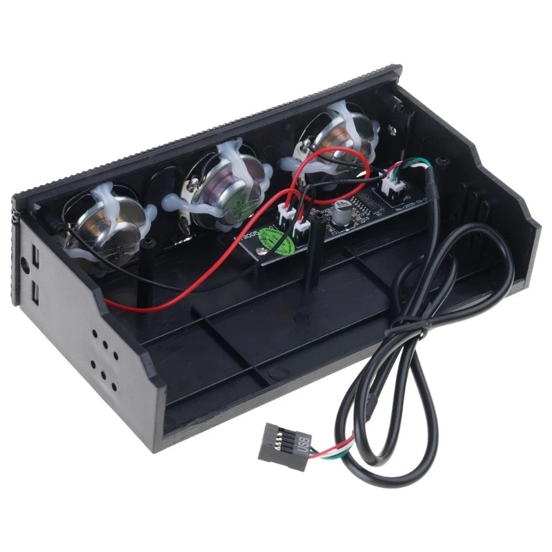 Front Panel Media Dashboard PC Speaker Stereo Surround Computer for Case Built i - Bild 2 von 4