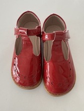 Girl's Party Dress Classic Shoes Mary Jane Toddler Glossy Red size 12 US 28 EUR