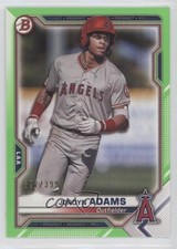 2021 Bowman Prospects Neon Green Border 327/399 Jordyn Adams #BP-30 ni4