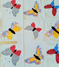 Washtub Butterflies for Anna Lena’s Andover Fabrics  Large Butterfly Print 1 YD+