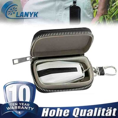 Keyless Schutz Autoschlüssel Tasche RFID Signal Blocker Schlüssel Hülle Schwarz