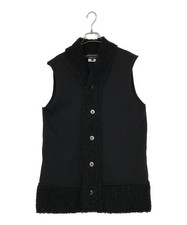 COMME des GARCONS HOMME PLUS Switch knit vest Size: M Black PM-N016 Men