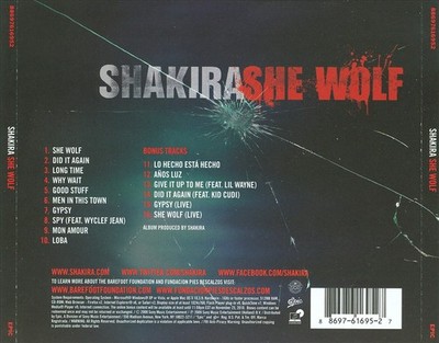 SHAKIRA - SHE WOLF [BONUS TRACKS] NEW CD