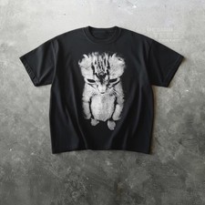 Sad Kitten Meme Standing Cat T-Shirt