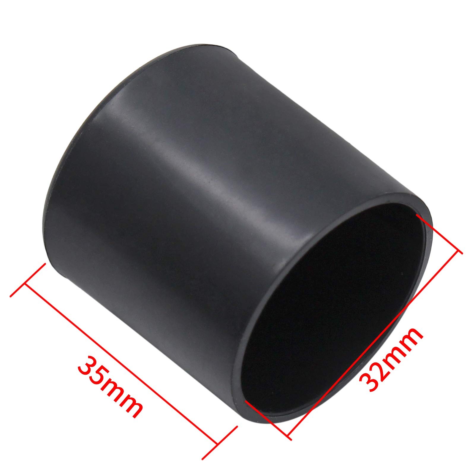 Bonsicoky 20Pcs Round Rubber Furniture Leg Caps 1-1/4/32mm Vinyl Flexible Cha...