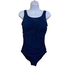 Merona Swimsuit One Piece Tummy Control Ruche...