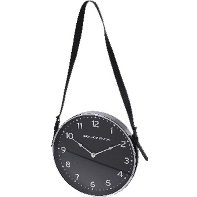 Home @ Styling Collection Wanduhr auf einem Lederband Ø 30 cm 