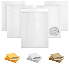 White Kraft Bubble Mailers Padded Self Seal Envelopes 200 Count 8.5 x 11 in
