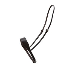 EcoRider Cuero Suave Eco 2" Plano Elegante Puntada Nariz Brida Parte Negro/Marrón