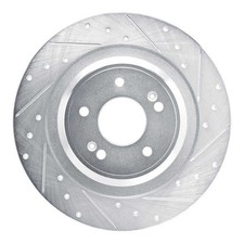 DFC Brake Rotor - Drilled And Slotted - Silver fits 2022 Kia Carnival  DFC
