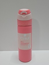 Cirkul 26oz StrawSip Flip Water Bottle Charmed Pink Double Wall Insulated NEW