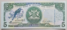 Trinidad & Tobago 5 Dollars 2006 Unc