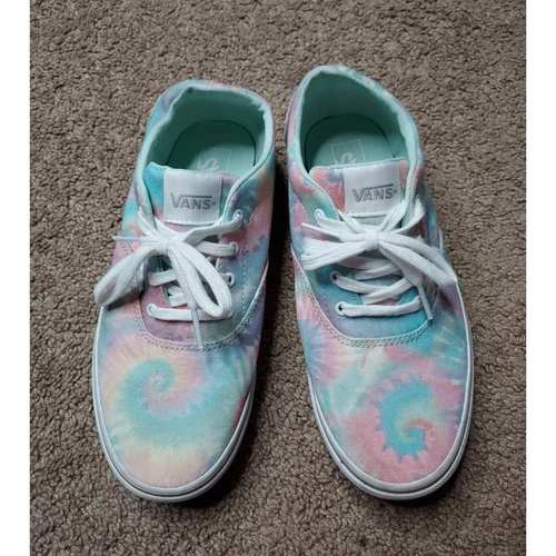 Scarpe da skate sneakers basse Vans Missy pastello tie dye taglia 5 da bambina