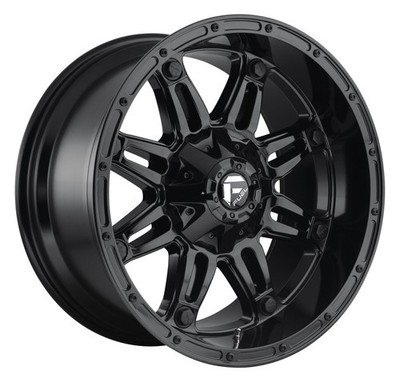 18'' Fuel D625 Hostage 18x9 6x135 6x5.5 1mm Gloss Black Wheel Truck SUV Rim