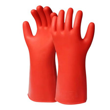 12KV Insulated Electrical High Voltage Gloves, Thick Not for Dexterous Work, Rub