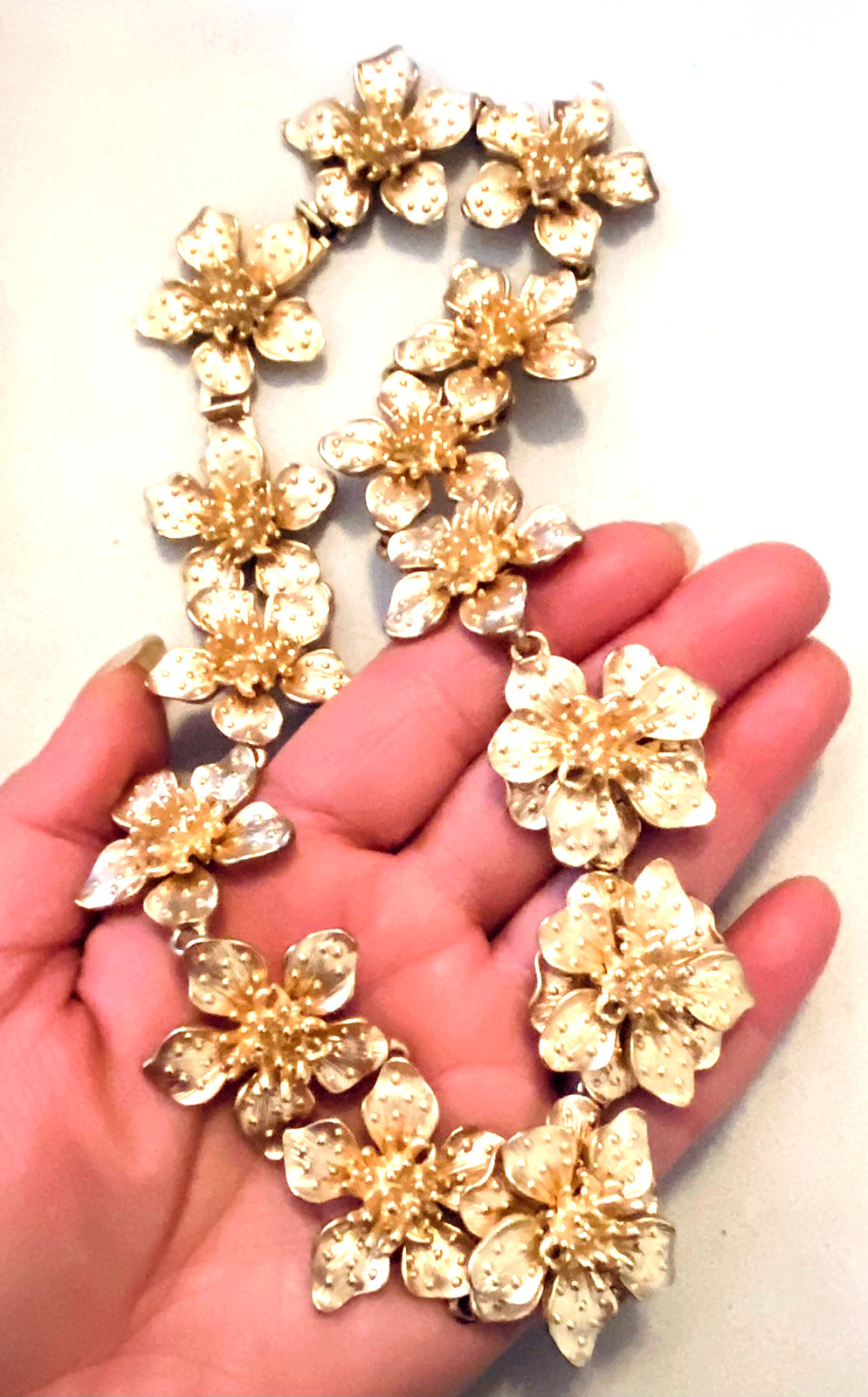 KENNETH J. LANE 22k Gold Plated Choker Necklace D… - image 3