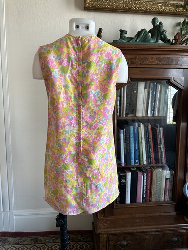 Vintage 60s Scooter Dress Colorful Floral Mod Handmade Go Go Micro Mini Sundress, $66 - Photo 5