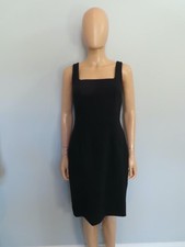 Dolce & Gabbana Black Crepe Crew Neck Sleeveless Dress Size 40/US 4