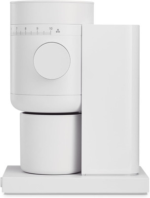 Fellow Opus 2 Conical Burr Grinder   Electric Coffee Grinder, 48 mm Burrs, White
